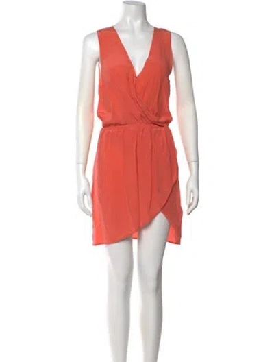 Pre-owned Joie Silk Mini Dress In Pink