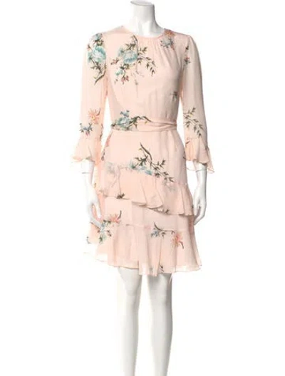 Pre-owned Joie Silk Mini Dress In Pink