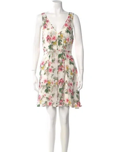 Pre-owned Joie Silk Mini Dress In Pink