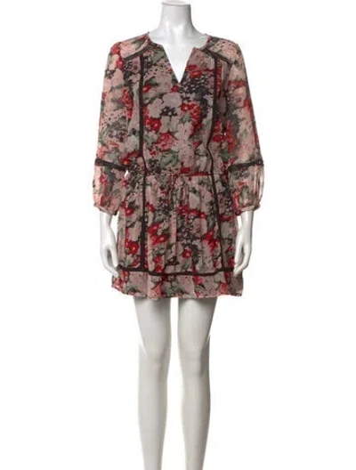 Pre-owned Joie Silk Mini Dress In Pink