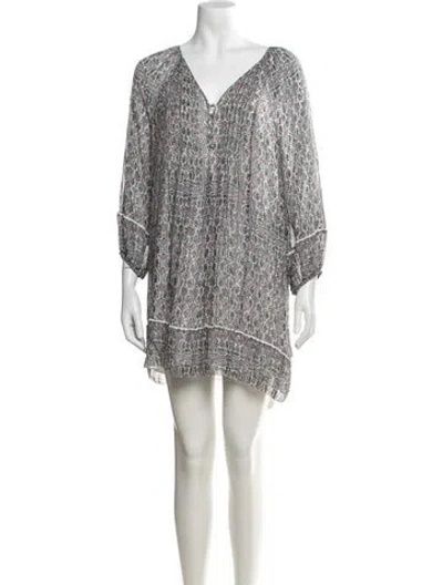 Pre-owned Joie Silk Mini Dress In Pink