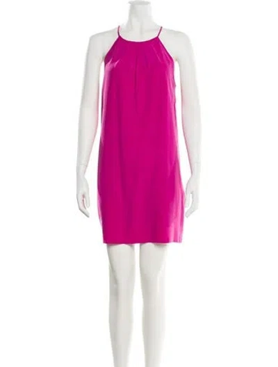 Pre-owned Joie Silk Mini Dress In Purple