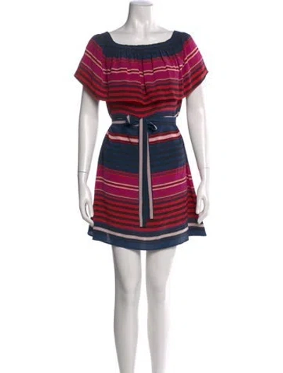 Pre-owned Joie Silk Mini Dress In Red