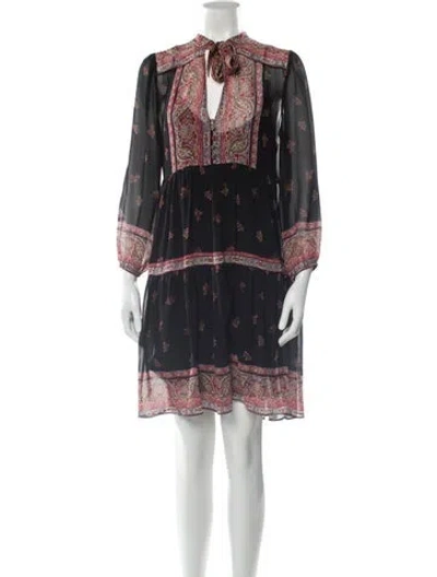 Pre-owned Joie Silk Mini Dress In Red