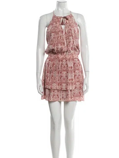 Pre-owned Joie Silk Mini Dress In Red