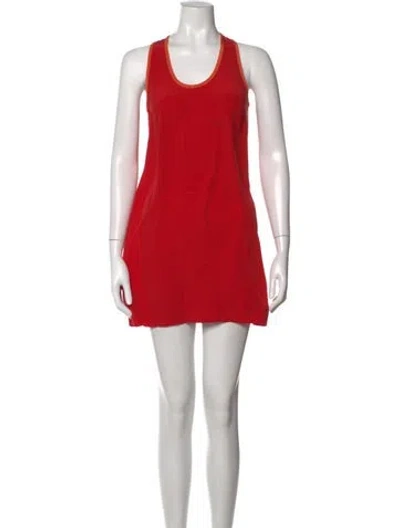 Pre-owned Joie Silk Mini Dress In Red