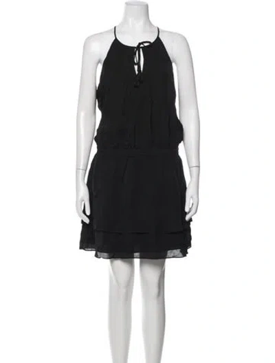Pre-owned Joie Silk Mini Dress W/ Tags In Black