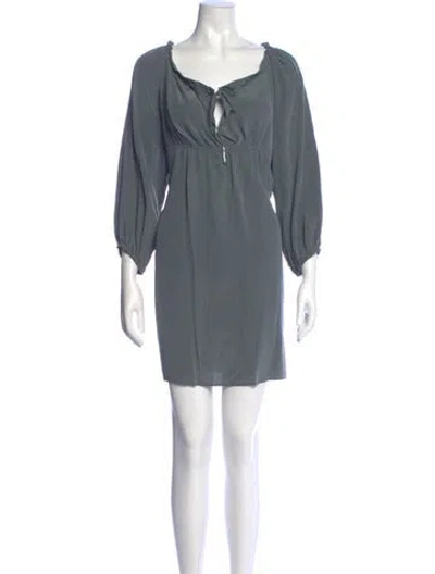 Pre-owned Joie Silk Mini Dress W/ Tags In Gray