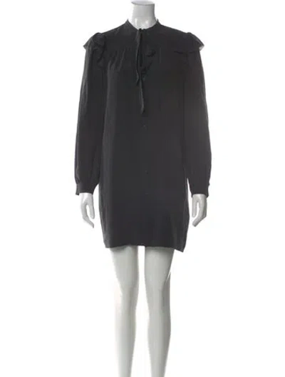 Pre-owned Joie Silk Mini Dress W/ Tags In Gray