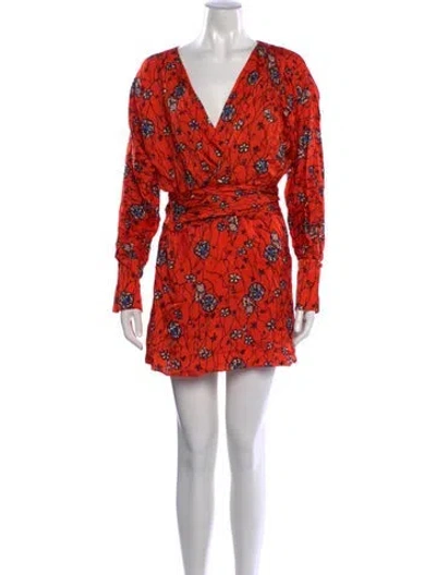 Pre-owned Joie Silk Mini Dress W/ Tags In Red