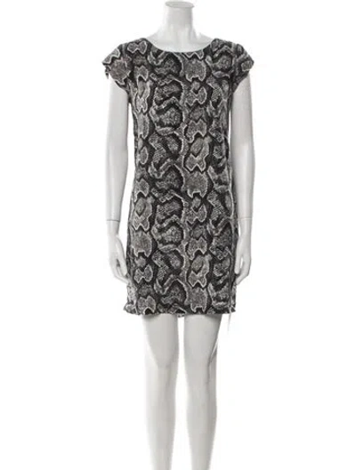 Pre-owned Joie Silk Mini Dress In White