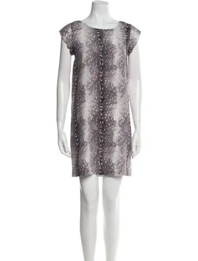 Pre-owned Joie Silk Mini Dress In White