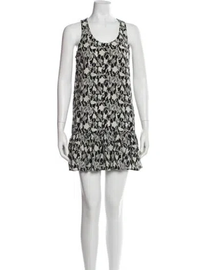 Pre-owned Joie Silk Mini Dress In White