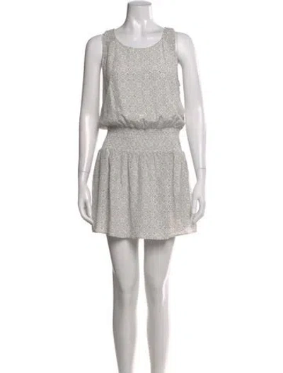 Pre-owned Joie Silk Mini Dress In White