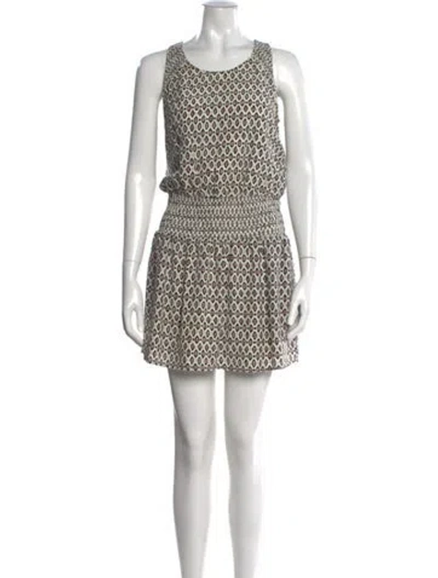 Pre-owned Joie Silk Mini Dress In White