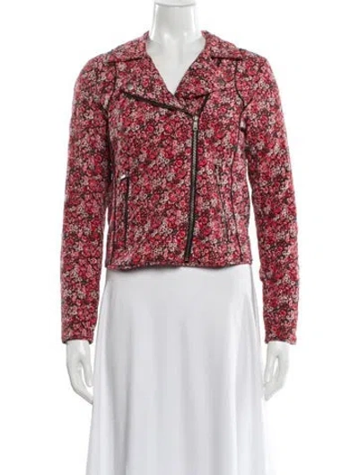 Pre-owned Joie Silk Printed Evening Jacket In Multi