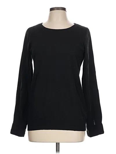Pre-owned Joie Silk Pullover Sweater In Black