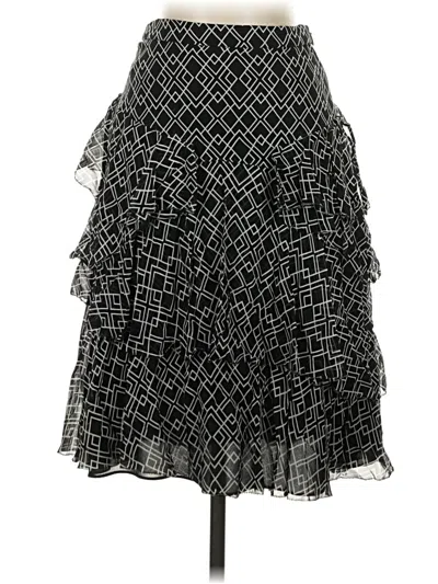 Pre-owned Joie Silk Skirt In Black