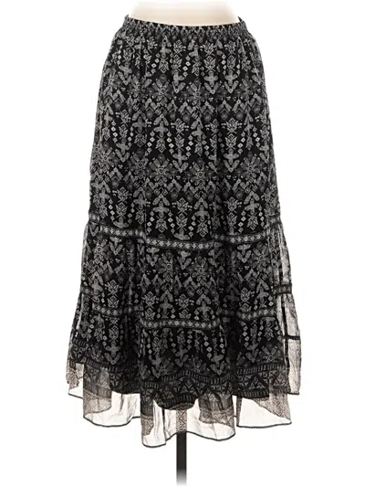 Pre-owned Joie Silk Skirt In Black
