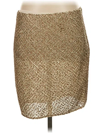 Pre-owned Joie Silk Skirt In Brown