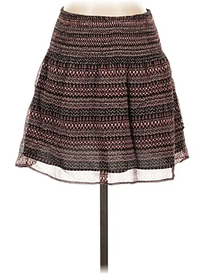 Pre-owned Joie Silk Skirt In Brown