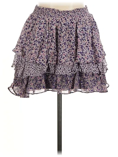 Pre-owned Joie Silk Skirt In Purple