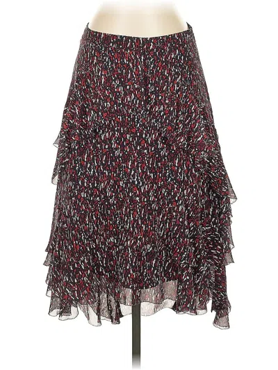 Pre-owned Joie Silk Skirt In Red