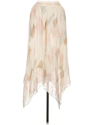 Pre-owned Joie Silk Skirt In White