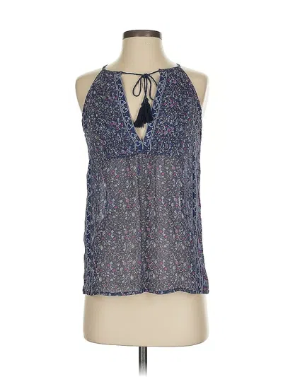 Pre-owned Joie Sleeveless Blouse In Blue