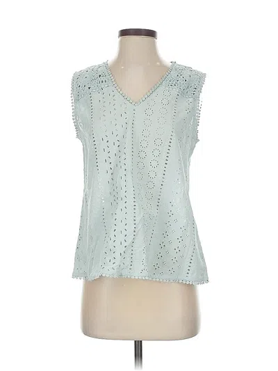 Pre-owned Joie Sleeveless Blouse In Blue