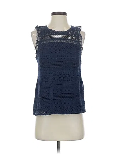 Pre-owned Joie Sleeveless Blouse In Blue