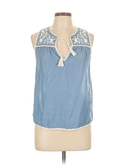 Pre-owned Joie Sleeveless Blouse In Blue