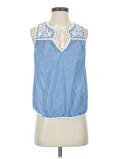 Pre-owned Joie Sleeveless Blouse In Blue