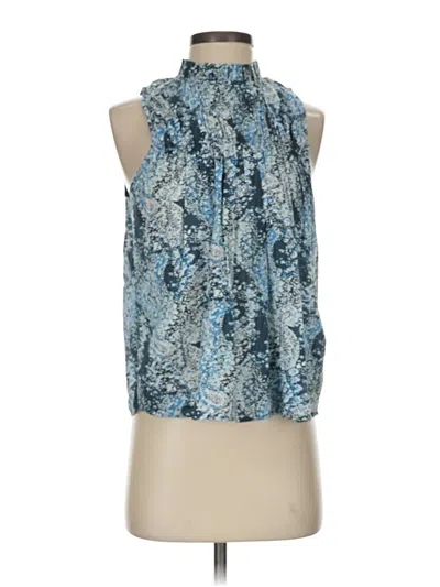 Pre-owned Joie Sleeveless Blouse In Blue