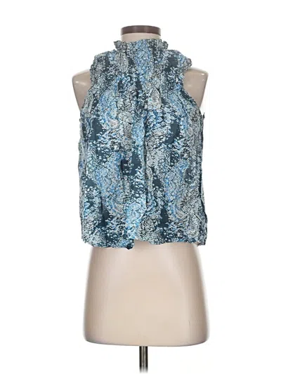 Pre-owned Joie Sleeveless Blouse In Blue