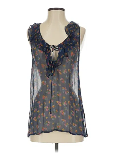Pre-owned Joie Sleeveless Blouse In Blue