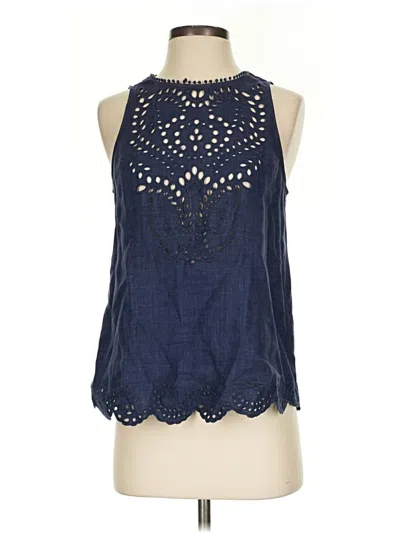 Pre-owned Joie Sleeveless Blouse In Blue