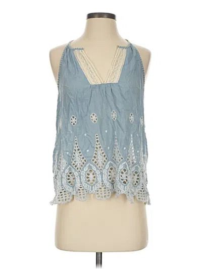Pre-owned Joie Sleeveless Blouse In Blue