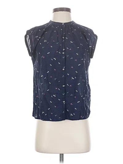 Pre-owned Joie Sleeveless Blouse In Blue