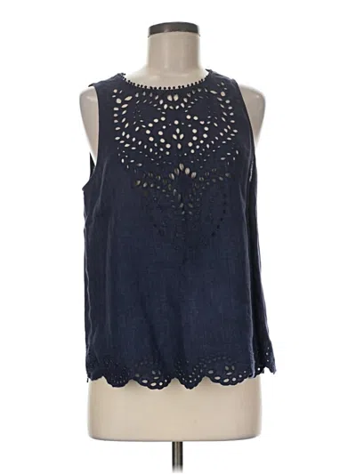 Pre-owned Joie Sleeveless Blouse In Blue