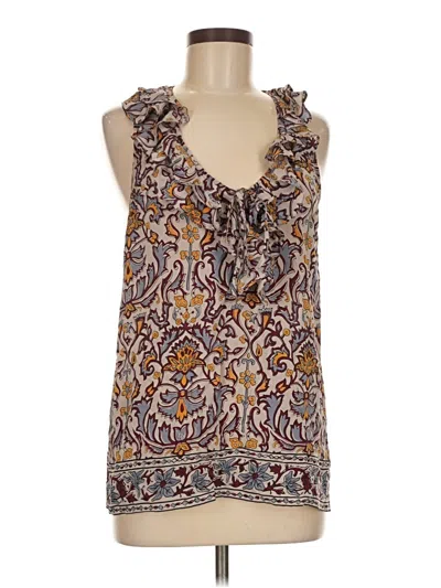 Pre-owned Joie Sleeveless Blouse In Brown