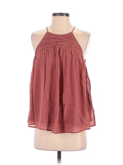 Pre-owned Joie Sleeveless Blouse In Burgundy