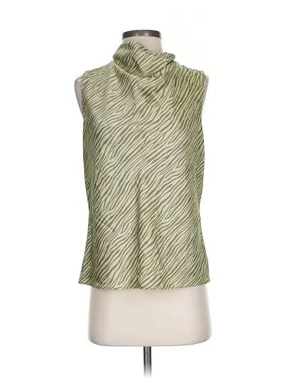 Pre-owned Joie Sleeveless Blouse In Green