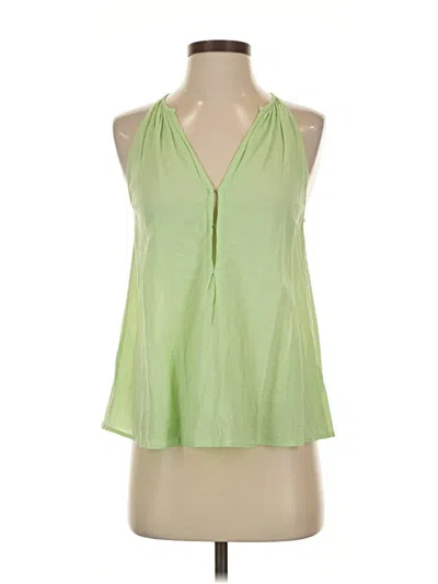 Pre-owned Joie Sleeveless Blouse In Green
