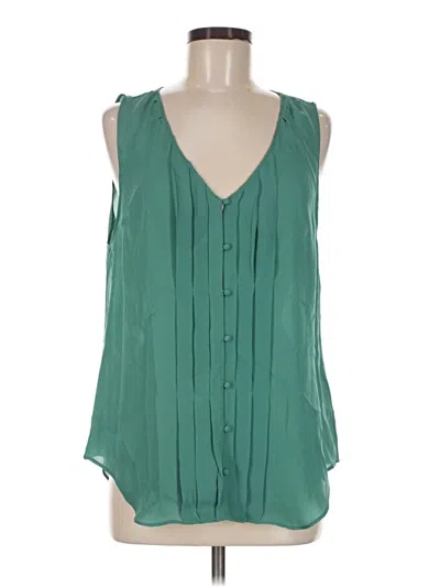 Pre-owned Joie Sleeveless Blouse In Green