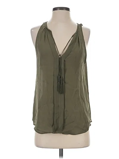 Pre-owned Joie Sleeveless Blouse In Green