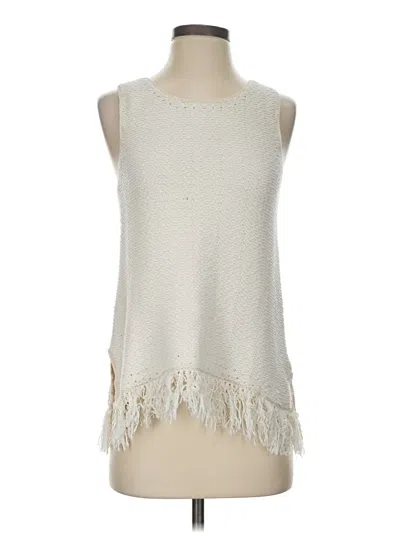 Pre-owned Joie Sleeveless Blouse In Ivory