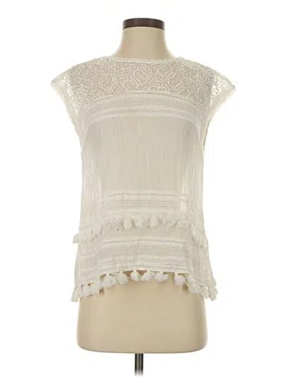 Pre-owned Joie Sleeveless Blouse In Ivory