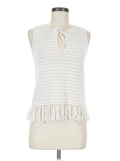 Pre-owned Joie Sleeveless Blouse In Ivory