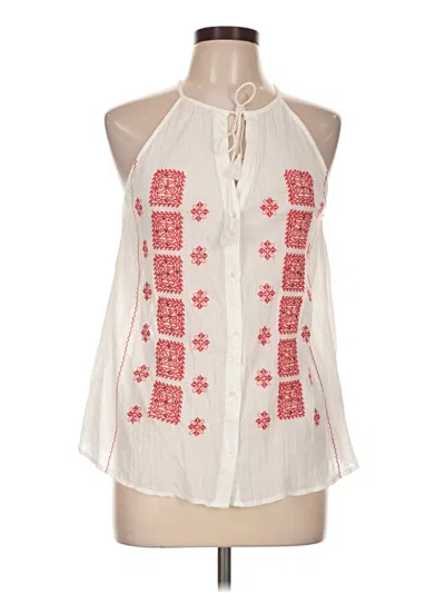 Pre-owned Joie Sleeveless Blouse In Ivory